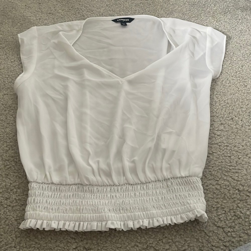 Express White see through blouse